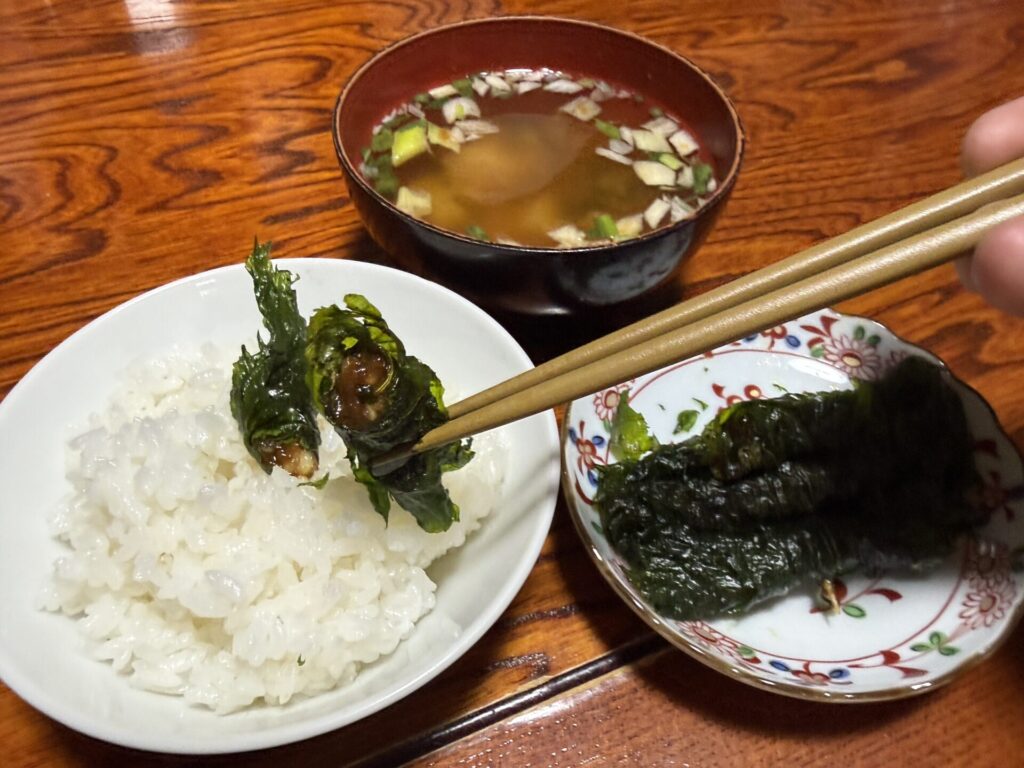 村や-しそ巻き-実食